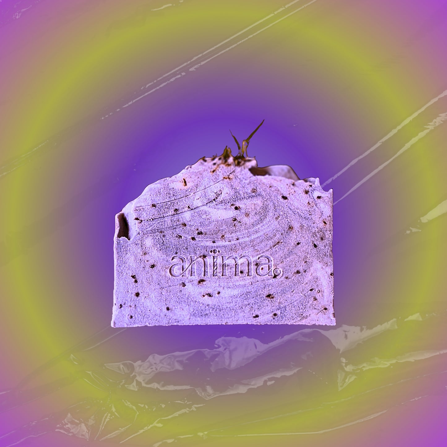 anima lavender mud gentle exfoliation body bar