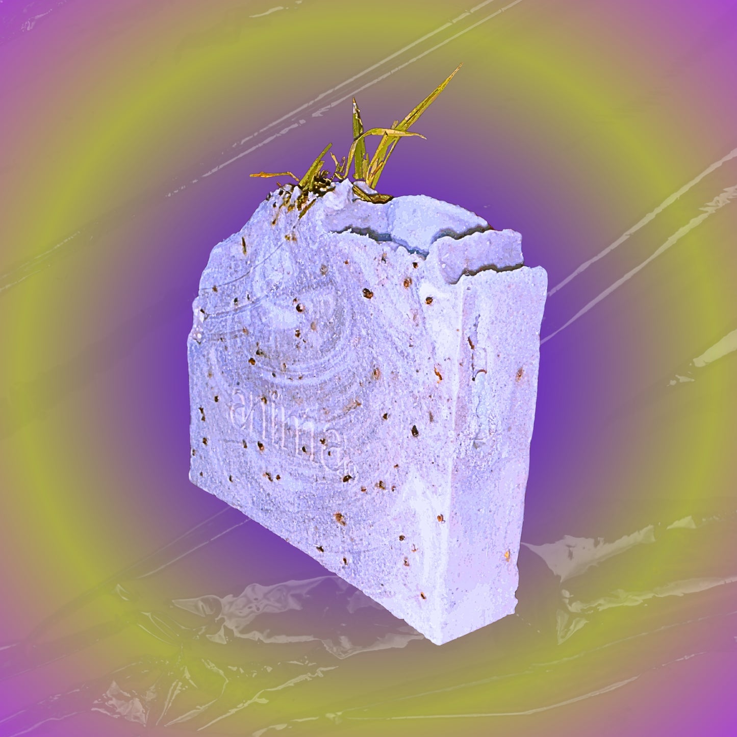anima lavender mud gentle exfoliation body bar