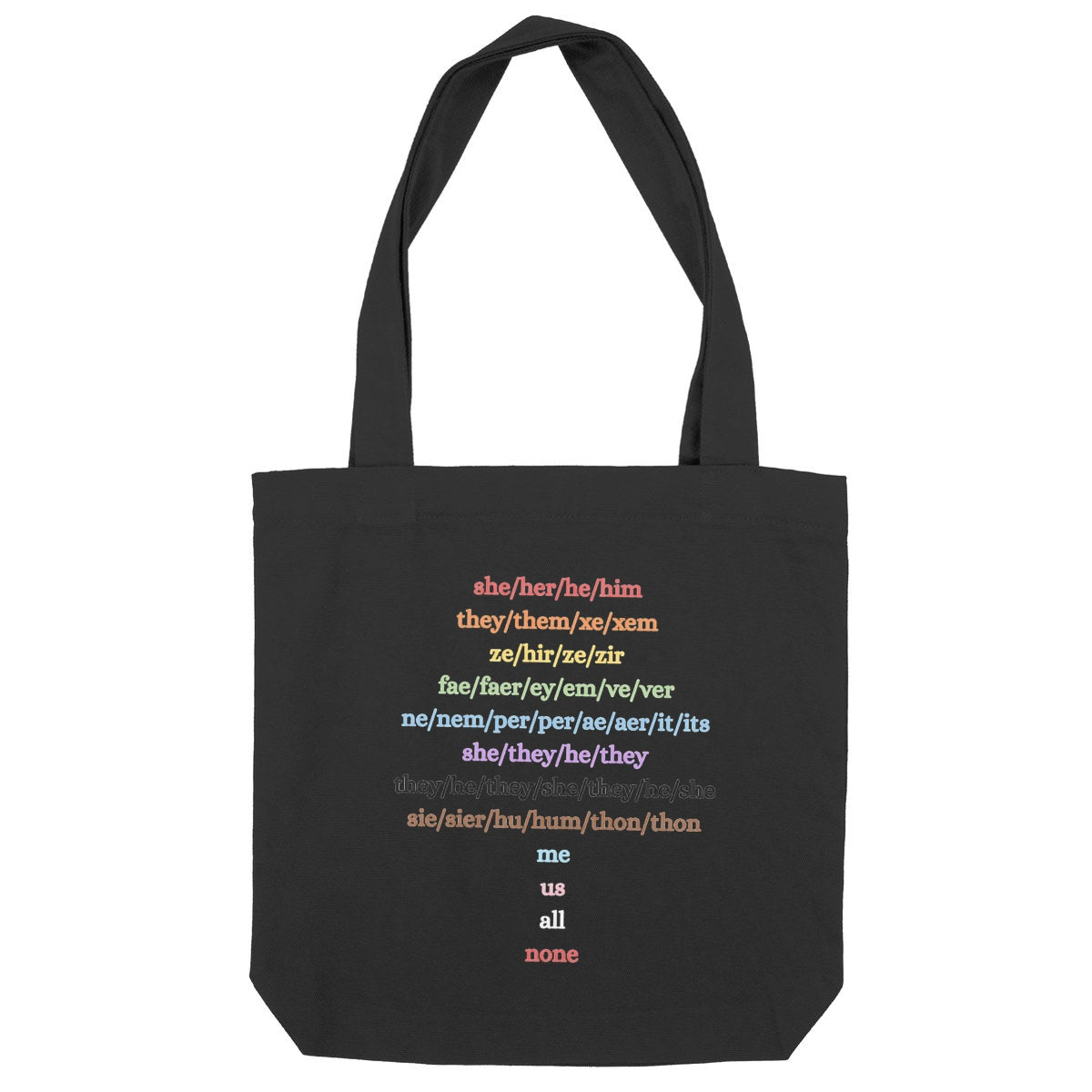 anima pride tote bag pronoun