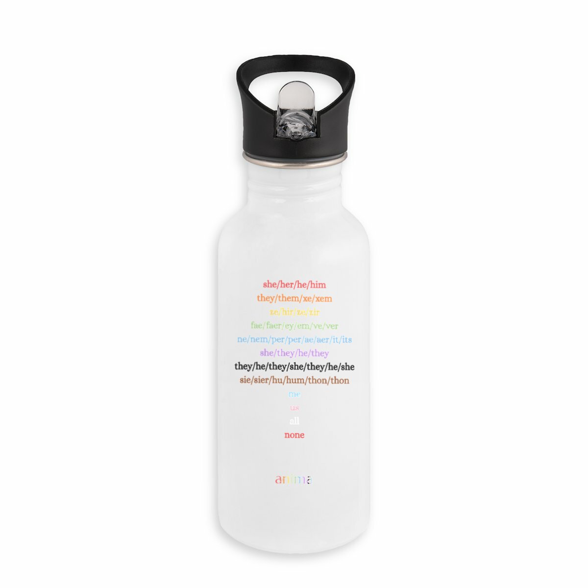 anima pride water bottle